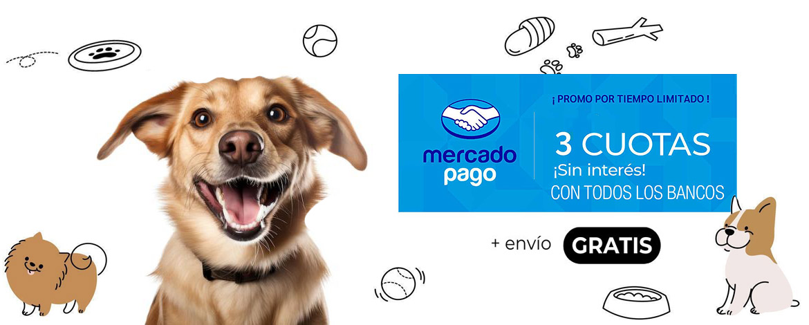 promocion descuento 3 cuotas sin interes envio gratis productos para mascotas