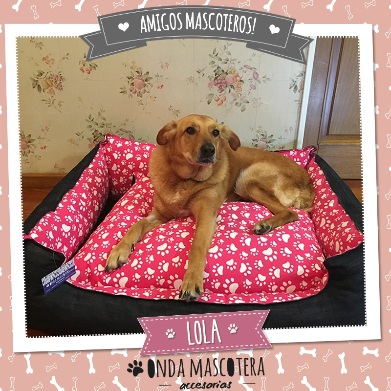 Cama para perritos labradores, perros y mascotas todas las razas grandes reversible y multifunción onda mascotera