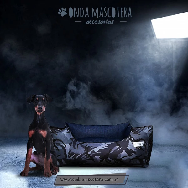 camita camuflado para doberman