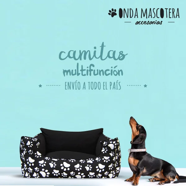 camita patitas para perro salchicha